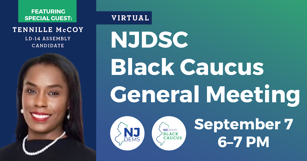 Black Caucus Virtual Meeting · New Jersey Democratic State Committee